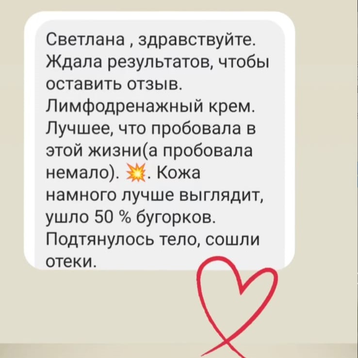 Лимфодренажный лосьон для тела с глюкозамином